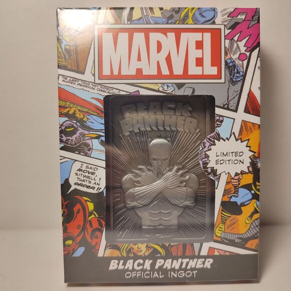Marvel Black Panther Limited Edition Metal Card Ingot Official Figurine - Picture 1 of 3